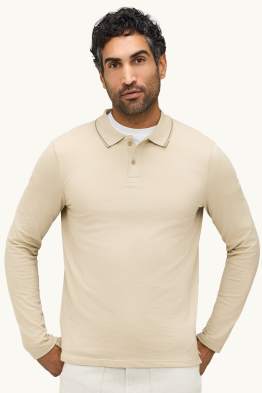 Polo à manches longues - slim fit