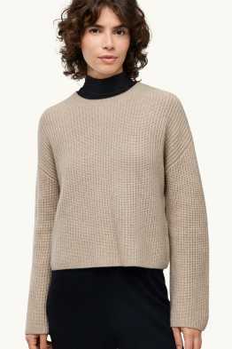 Cashmere jumper - ribbed