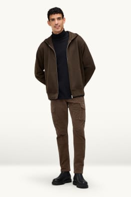 Cord-Cargohose - Tapered Fit - strukturiert