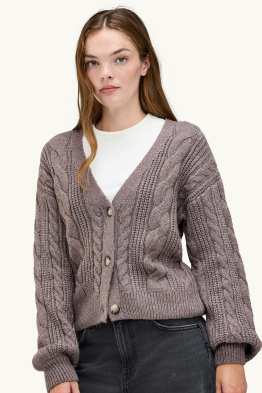 Cardigan - motivo treccia