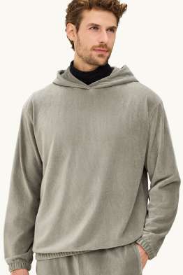 Hoodie - ribstof