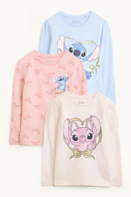 Lot de 3 - Lilo et Stitch - haut à manches longues
