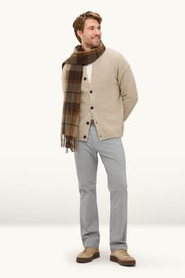 Hose mit Gürtel - Straight Fit