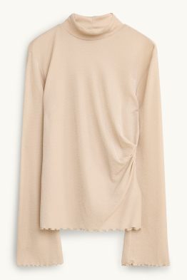 Samarreta de màniga llarga - regular fit - efecte brillant