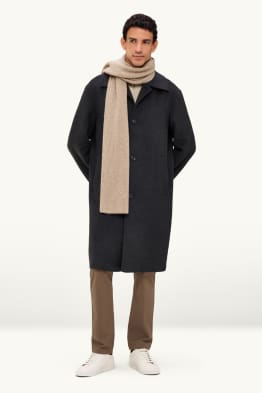 Cashmere scarf - ribbed