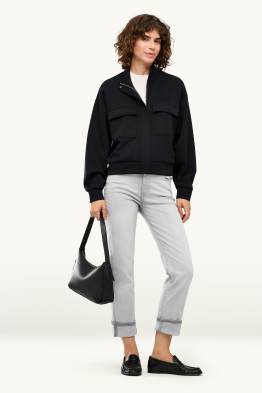 Crop Straight Jeans - Mid Waist - LYCRA®