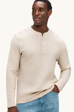 Samarreta de màniga llarga - regular fit - texturada