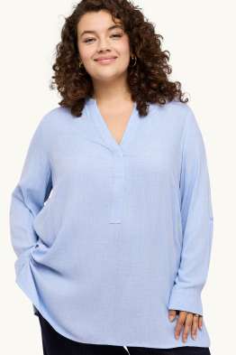 Blouse met V-hals