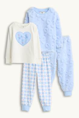 Paquet de 2 - cors i llaç - pijama d’hivern - 4 peces