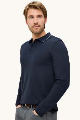 Polo de mànigues llargues - slim fit
