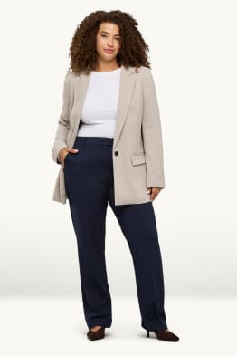 Business trousers - mid-rise waist - straight fit - Mix & match