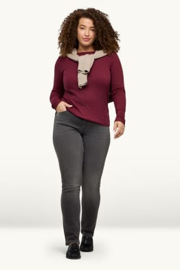 Slim jean - mid waist - jog denim