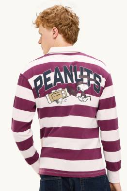 Polo à manches longues - Oversize Fit - à rayures - Peanuts