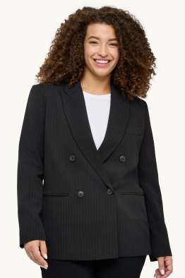 Long blazer - regular fit - pinstripes