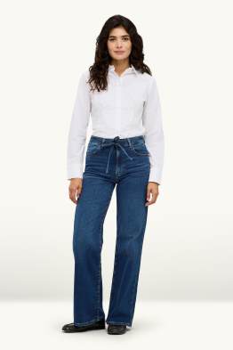 Jeans a gamba larga - vita media - jog denim - LYCRA®