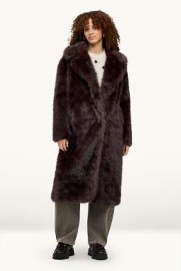 Faux fur coat