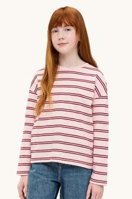 Maglia a maniche lunghe - a righe