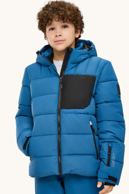 Veste de ski à capuche - doublée - déperlante
