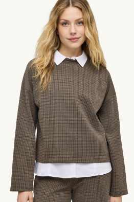 Sweatshirt - gemustert