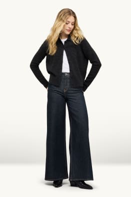 Wide Leg Jeans - High Waist