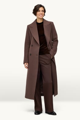 Pantalon - mid waist - wide leg