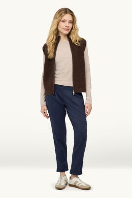 Pantaloni de stofă - talie medie - tapered fit
