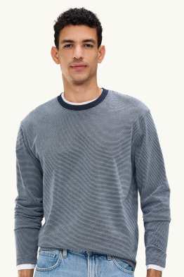 Tricou cu mânecă lungă - relaxed fit - structurat