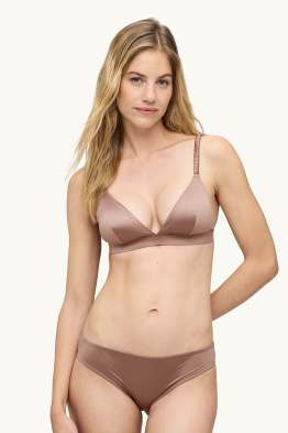 Bralette de setí - enconxat