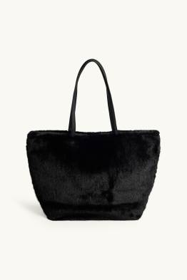 Bossa shopper grossa de pèl sintètic
