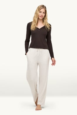 Pantalons de pijama - acanalats