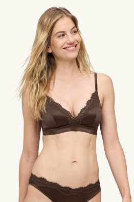 Satin bralette - padded