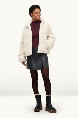 Gonna pantalone - similpelle