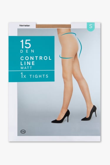 Damen - Feinstrumpfhose - 15 DEN - nude