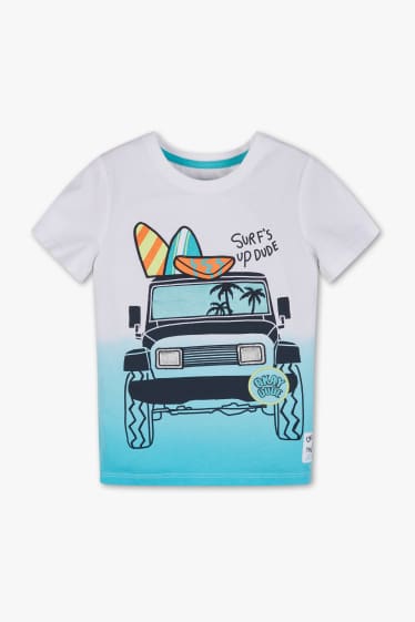 Kinder Buben - Kurzarmshirt - weiß