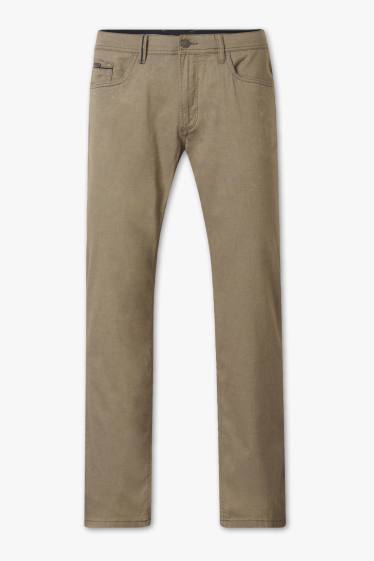 Herren - Hose - Regular Fit - khaki / khaki