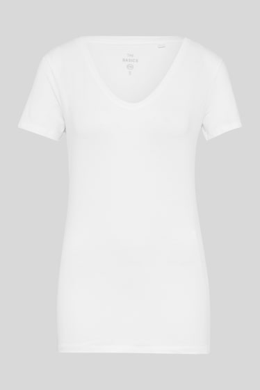 Dames - Basic T-shirt - wit