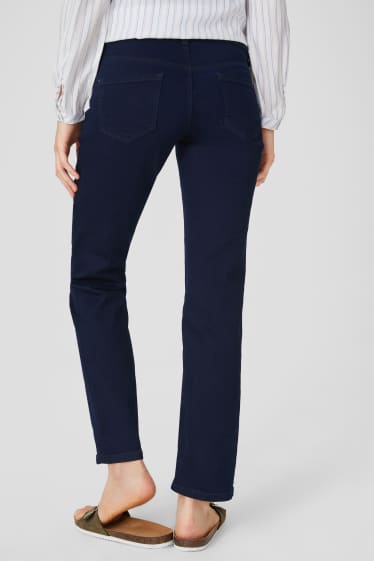 Dames - Zwangerschapsjeans - straight jeans - donkerblauw