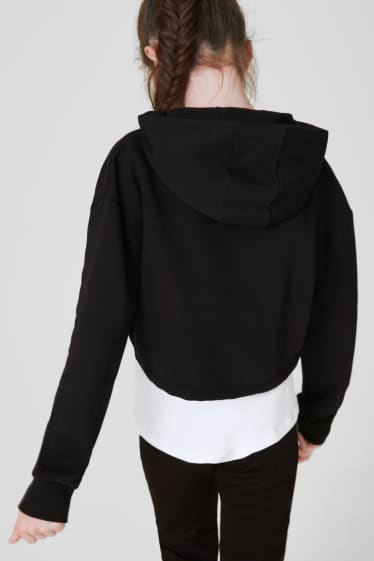 Kinder Mädchen - Set - Sweatshirt und Top - 2 teilig - dunkelblau