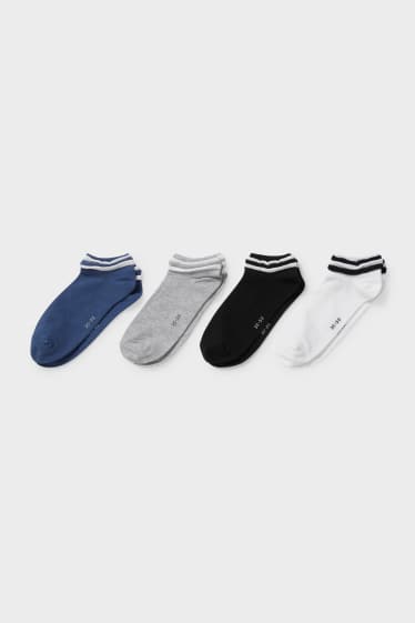 Women - Multipack of 4 - trainer socks - black