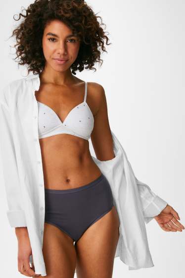 Women - Multipack of 3 - briefs - turquoise / black