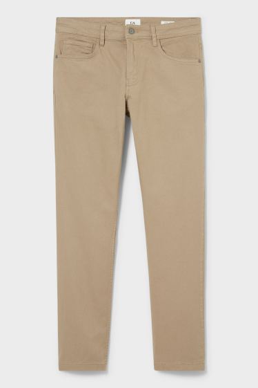 Uomo - Pantaloni - regular fit - tortora