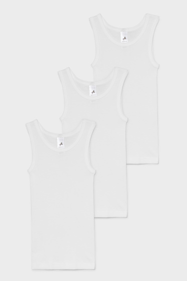 Children Girls - Multipack of 3 - vest - white