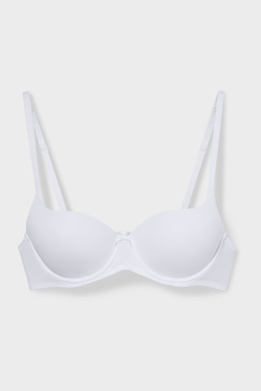 Women - Underwire bra - FULL COVERAGE - padded - white