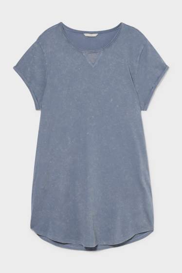 Damen - CLOCKHOUSE - T-Shirt-Kleid - hellblau