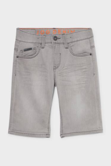 Copii - Băieți - Pantaloni scurți din denim - Jog Denim - denim-gri deschis