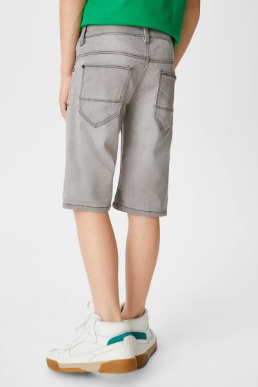 Copii - Băieți - Pantaloni scurți din denim - Jog Denim - denim-gri deschis