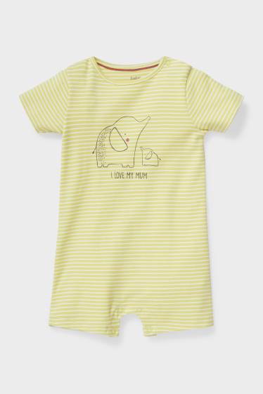 Unisex - Baby sleepsuit - galben neon