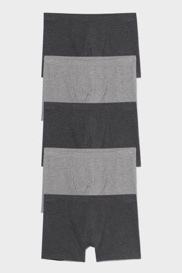 Uomo - Confezione da 5 - boxer aderenti - grigio scuro
