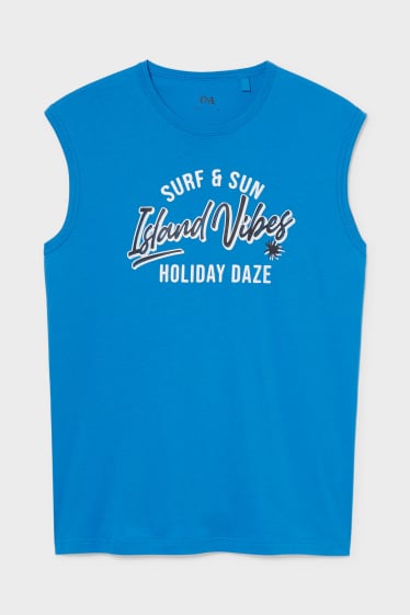 Herren - Tank Top - blau