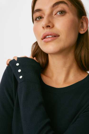 Damen - Pullover - dunkelgrün